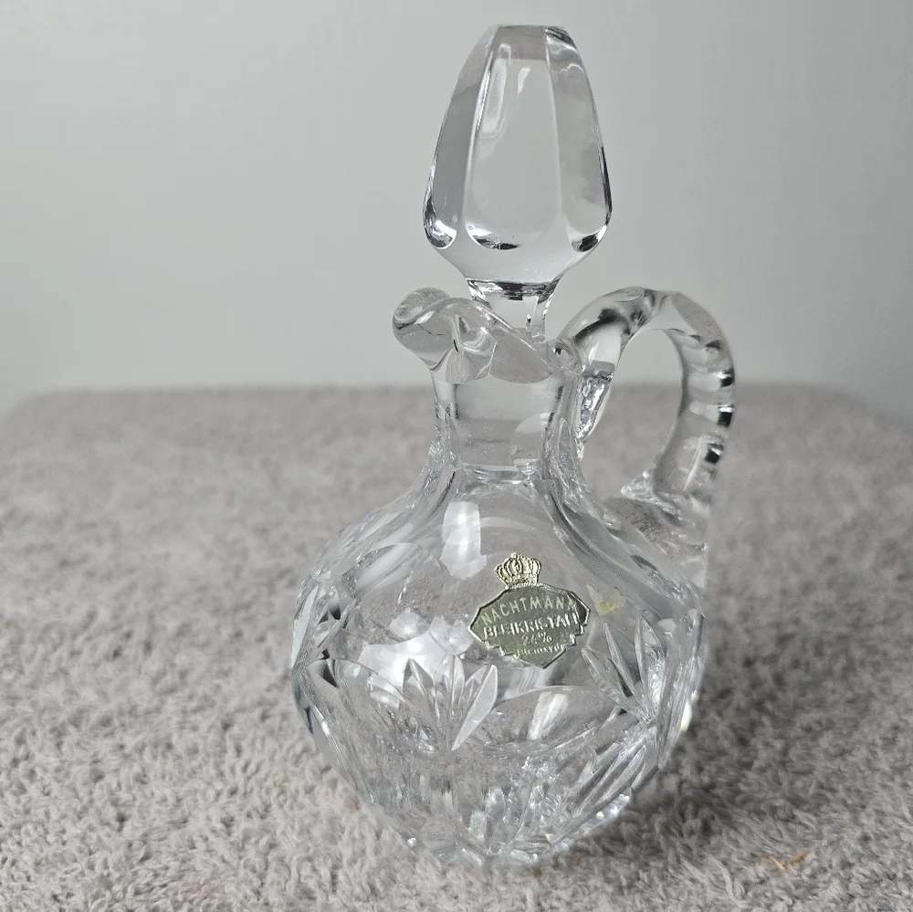 Nachtmann Bleikristall 24% Germany Crystal Cruet With Stopper